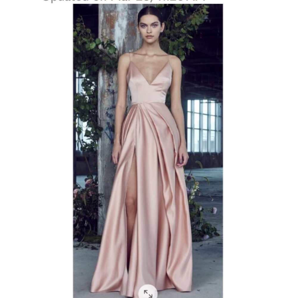 Flor et.al Beata V-Neck
Pleated Gown New with tags